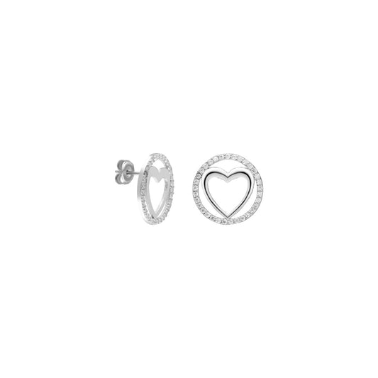 Herz Zirkonia Ohrring (7040866615341)