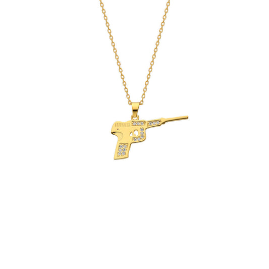 Pistole Kette mit Zirkonia (7165565567021)