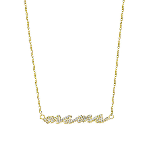 ZIRKONIA MAMA NECKLACE (8920301732183)