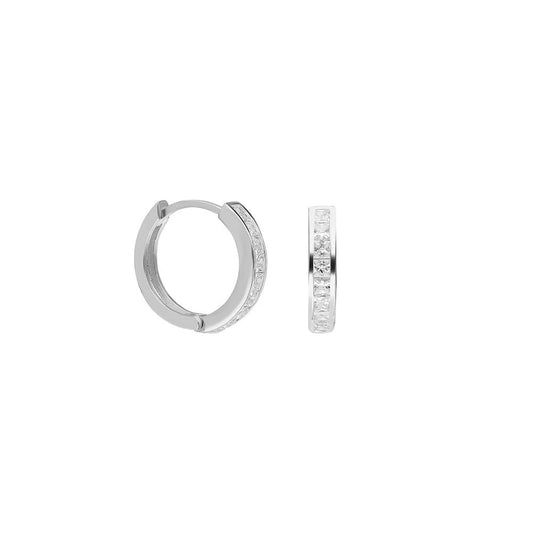 Round Zirconia Basic Ohrring (7027151339565)