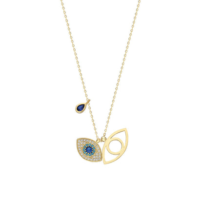 AUGENKETTE CRYSTAL HALSKETTE (8500931789143)
